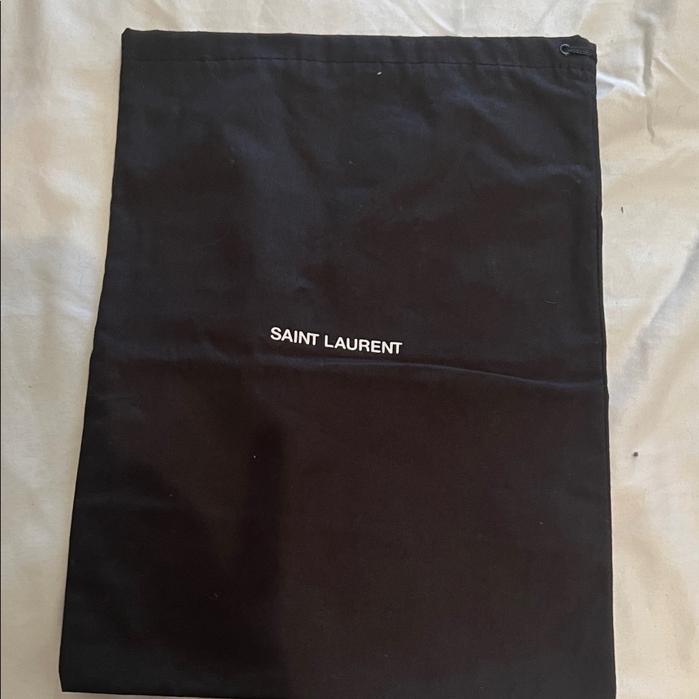 Saint Laurent Black Logo Dust Bag